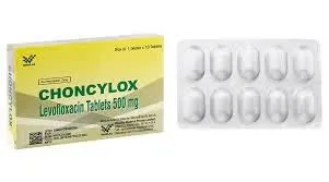 Choncylox 500mg India (H/10v) – Kháng sinh Levofloxacin Ấn Độ, xử lý nhiễm khuẩn chuyên sâu